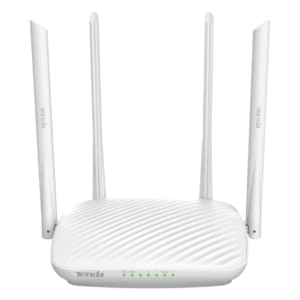 Tenda F9 600Mbps Wi-Fi Router with 4 6dBi Antennas Easy Setup Beamforming Technology Guest Network Bandwidth Control  White